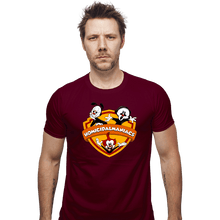 Load image into Gallery viewer, Shirts Fitted Shirts, Mens / Small / Maroon Homicidalmaniacs
