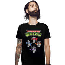 Load image into Gallery viewer, Shirts Fitted Shirts, Mens / Small / Black Ninja Beatles

