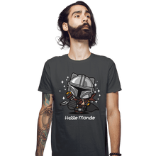 Load image into Gallery viewer, Shirts Fitted Shirts, Mens / Small / Charcoal Hello Mando
