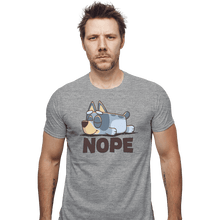 Load image into Gallery viewer, Daily_Deal_Shirts Fitted Shirts, Mens / Small / Sports Grey Lazy Heeler
