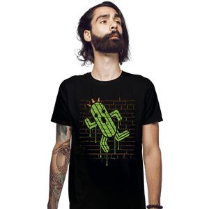 Secret_Shirts Fitted Shirts, Mens / Small / Black Cactuar Graffiti