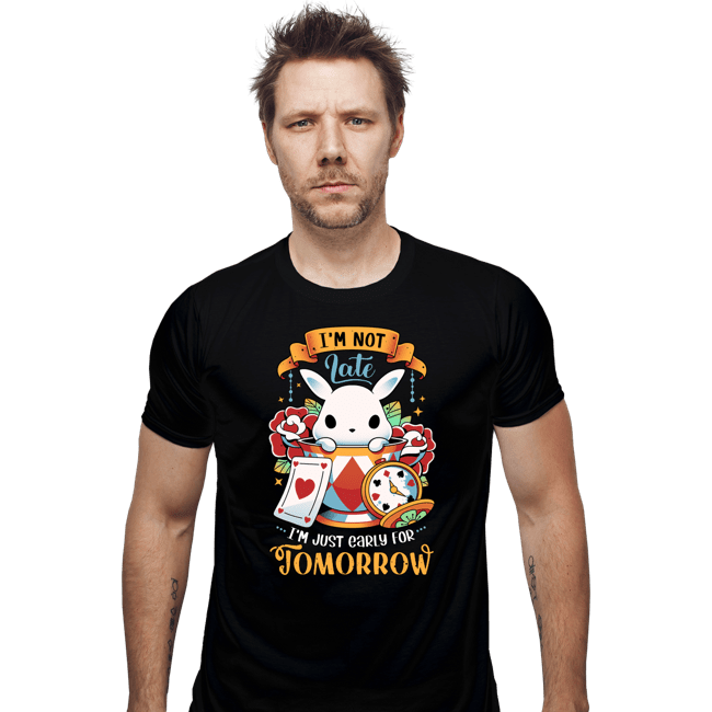 Secret_Shirts Fitted Shirts, Mens / Small / Black Wonderous Rabbit