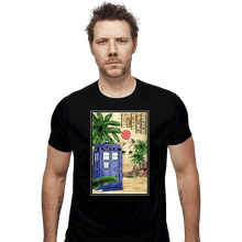 Load image into Gallery viewer, Daily_Deal_Shirts Fitted Shirts, Mens / Small / Black TARDIS In Egypt
