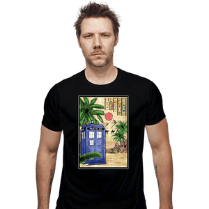 Daily_Deal_Shirts Fitted Shirts, Mens / Small / Black TARDIS In Egypt