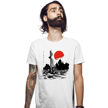 Load image into Gallery viewer, Shirts Fitted Shirts, Mens / Small / White Red Sun Hero
