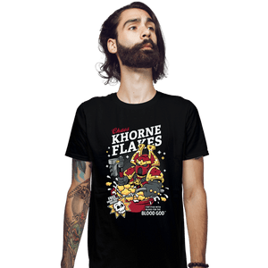 Secret_Shirts Fitted Shirts, Mens / Small / Black Khorne Flakes