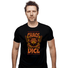 Load image into Gallery viewer, Daily_Deal_Shirts Fitted Shirts, Mens / Small / Black Chaos Dice
