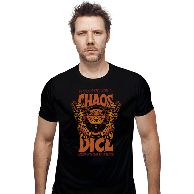 Daily_Deal_Shirts Fitted Shirts, Mens / Small / Black Chaos Dice