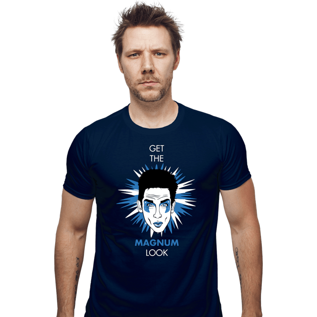 Shirts Fitted Shirts, Mens / Small / Navy Get The Magnum Look