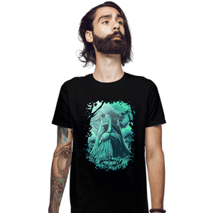 Daily_Deal_Shirts Fitted Shirts, Mens / Small / Black Hyrule Forest Hero