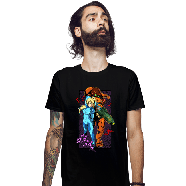 Secret_Shirts Fitted Shirts, Mens / Small / Black JoJo Samus