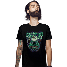 Load image into Gallery viewer, Secret_Shirts Fitted Shirts, Mens / Small / Black Pot Of Greed Card
