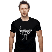 Load image into Gallery viewer, Shirts Fitted Shirts, Mens / Small / Black Allegedly Ostrich

