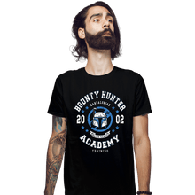 Load image into Gallery viewer, Shirts Fitted Shirts, Mens / Small / Black Bounty Hunter Academy

