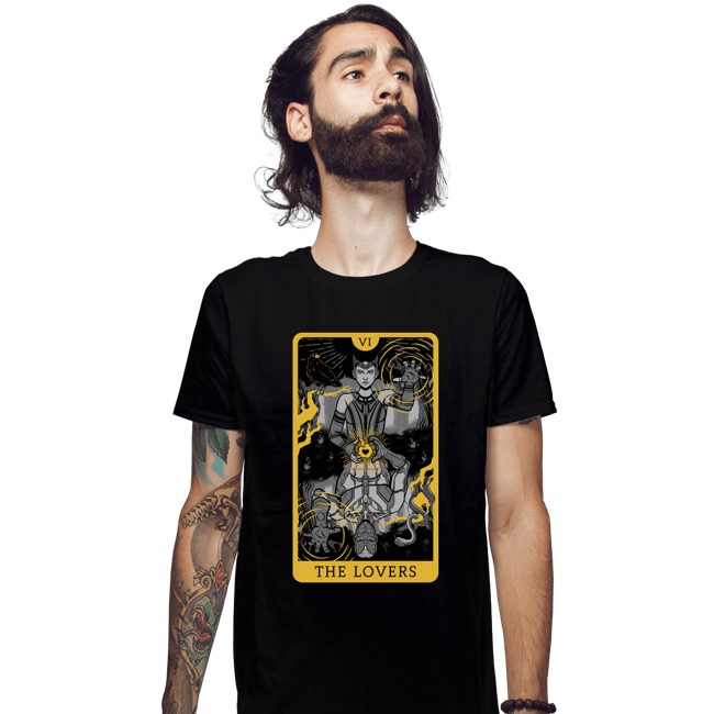 Secret_Shirts Fitted Shirts, Mens / Small / Black Tarot Lovers