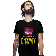 Load image into Gallery viewer, Secret_Shirts Fitted Shirts, Mens / Small / Black The Adventures Of Darkwing
