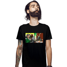 Load image into Gallery viewer, Shirts Fitted Shirts, Mens / Small / Black Low Key Yelling
