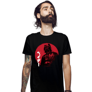 Daily_Deal_Shirts Fitted Shirts, Mens / Small / Black Red Sun Vader