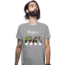 Load image into Gallery viewer, Daily_Deal_Shirts Fitted Shirts, Mens / Small / Sports Grey The Puppets

