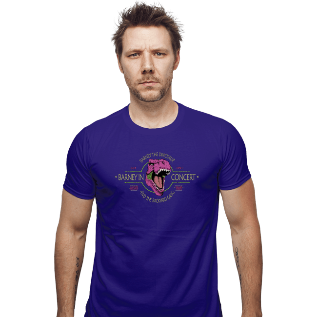 Shirts Fitted Shirts, Mens / Small / Violet Barney In Concert