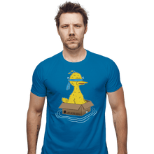 Load image into Gallery viewer, Shirts Fitted Shirts, Mens / Small / Sapphire Big Bird Box
