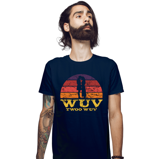 Daily_Deal_Shirts Fitted Shirts, Mens / Small / Navy Twoo Wuv