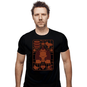 Daily_Deal_Shirts Fitted Shirts, Mens / Small / Black Donkey Kong Model Sprue