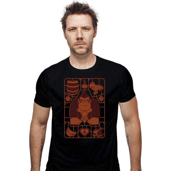 Daily_Deal_Shirts Fitted Shirts, Mens / Small / Black Donkey Kong Model Sprue
