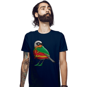 Shirts Fitted Shirts, Mens / Small / Navy Bird Wonder