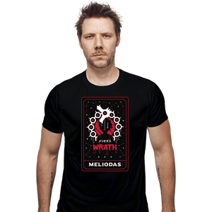 Shirts Fitted Shirts, Mens / Small / Black Wrath Dragon Sin Tarot