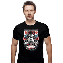 Load image into Gallery viewer, Shirts Fitted Shirts, Mens / Small / Black Samurai Trooper
