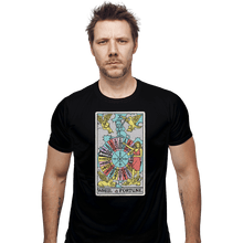 Load image into Gallery viewer, Shirts Fitted Shirts, Mens / Small / Black Wheel of Fortune
