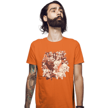 Load image into Gallery viewer, Shirts Fitted Shirts, Mens / Small / Orange Genshin Impact
