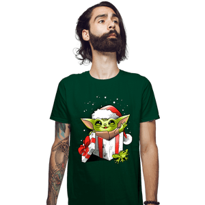 Daily_Deal_Shirts Fitted Shirts, Mens / Small / Irish Green The Force Of Christmas