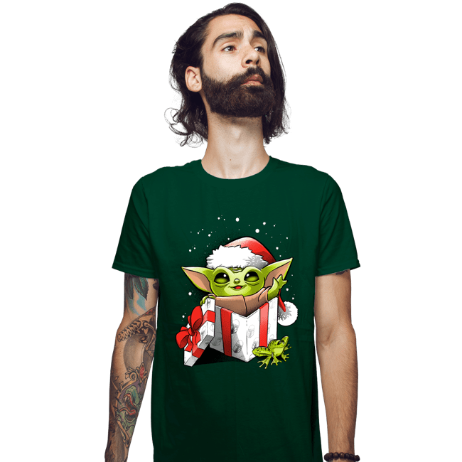 Daily_Deal_Shirts Fitted Shirts, Mens / Small / Irish Green The Force Of Christmas