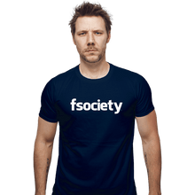 Load image into Gallery viewer, Shirts Fitted Shirts, Mens / Small / Navy fsociety
