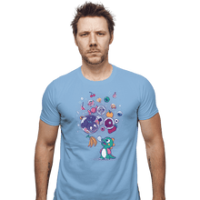Load image into Gallery viewer, Secret_Shirts Fitted Shirts, Mens / Small / Powder Blue Many Bubbles Sale
