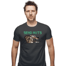 Load image into Gallery viewer, Shirts Fitted Shirts, Mens / Small / Charcoal Send Nuts
