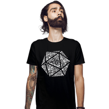 Load image into Gallery viewer, Shirts Fitted Shirts, Mens / Small / Black Mosaic D20
