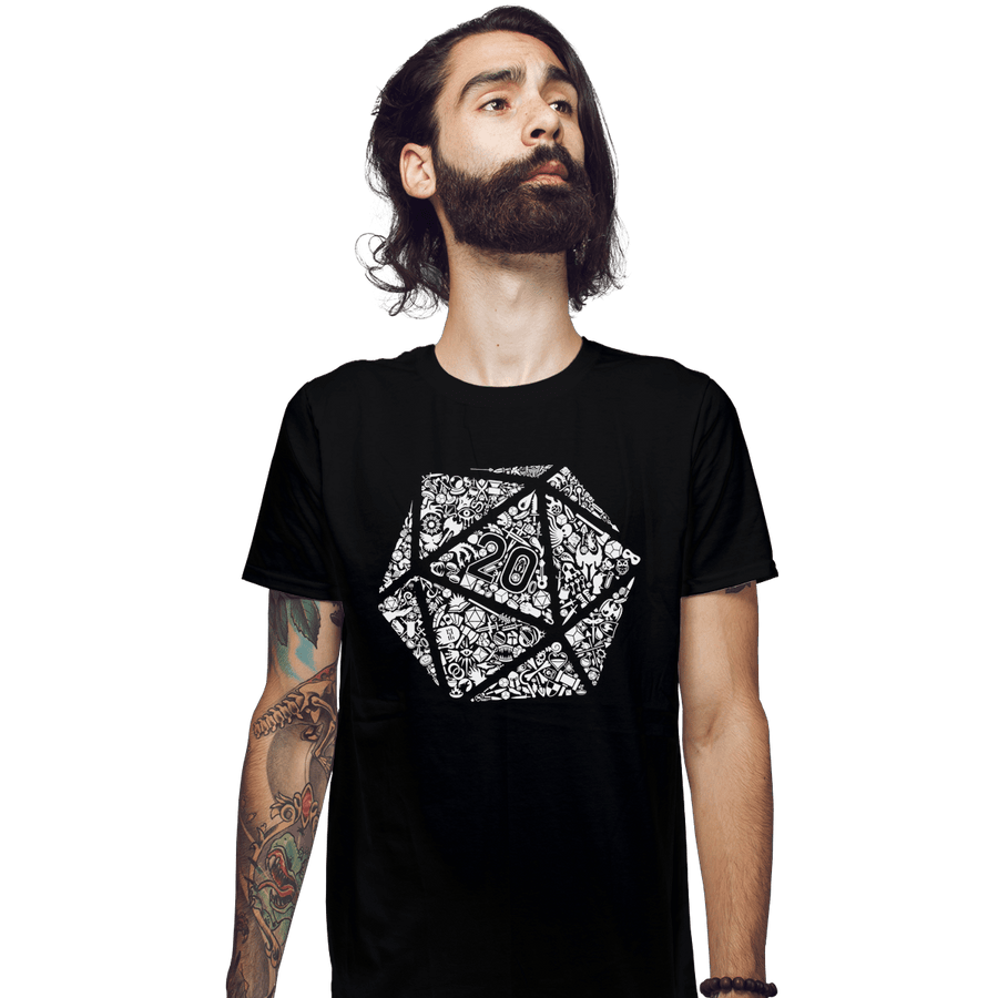 Shirts Fitted Shirts, Mens / Small / Black Mosaic D20