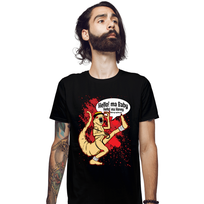 Daily_Deal_Shirts Fitted Shirts, Mens / Small / Black Hello Ma Baby