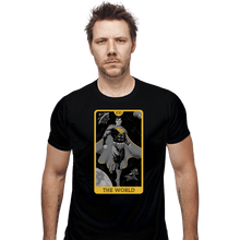 Load image into Gallery viewer, Daily_Deal_Shirts Fitted Shirts, Mens / Small / Black JL Tarot - The World
