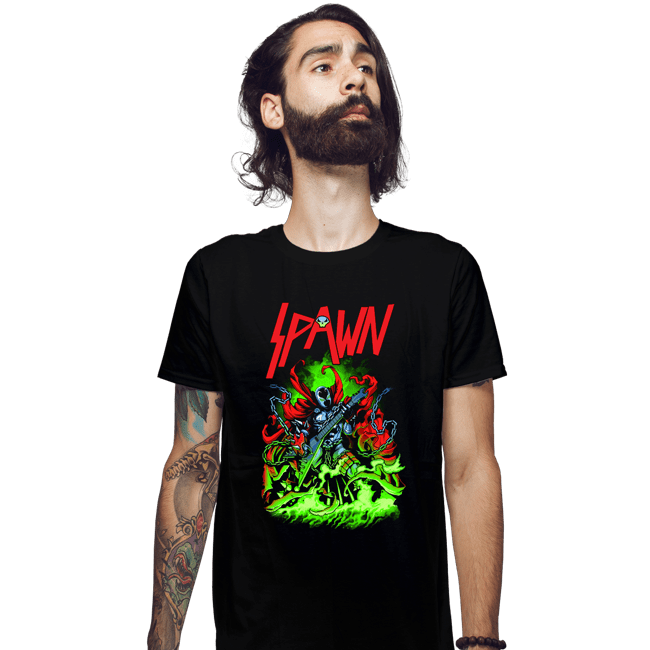 Daily_Deal_Shirts Fitted Shirts, Mens / Small / Black Hellslayer