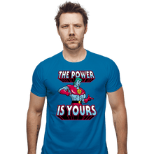 Load image into Gallery viewer, Shirts Fitted Shirts, Mens / Small / Sapphire The Power Is Yours
