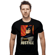 Load image into Gallery viewer, Shirts Fitted Shirts, Mens / Small / Black Bat Justice
