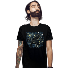 Load image into Gallery viewer, Secret_Shirts Fitted Shirts, Mens / Small / Black Starry Predator
