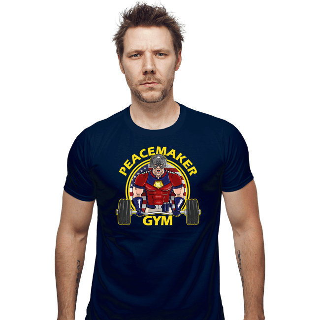 Daily_Deal_Shirts Fitted Shirts, Mens / Small / Navy Eagly Gym