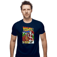 Load image into Gallery viewer, Secret_Shirts Fitted Shirts, Mens / Small / Navy Back To The North Poll
