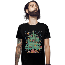 Load image into Gallery viewer, Shirts Fitted Shirts, Mens / Small / Black It&#39;s a Tree Mario
