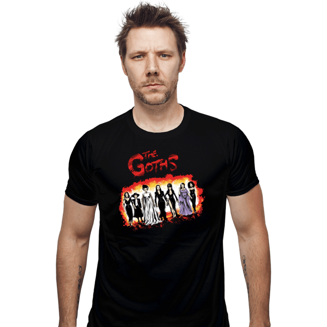 Daily_Deal_Shirts Fitted Shirts, Mens / Small / Black The Goths